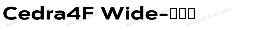 Cedra4F Wide字体转换